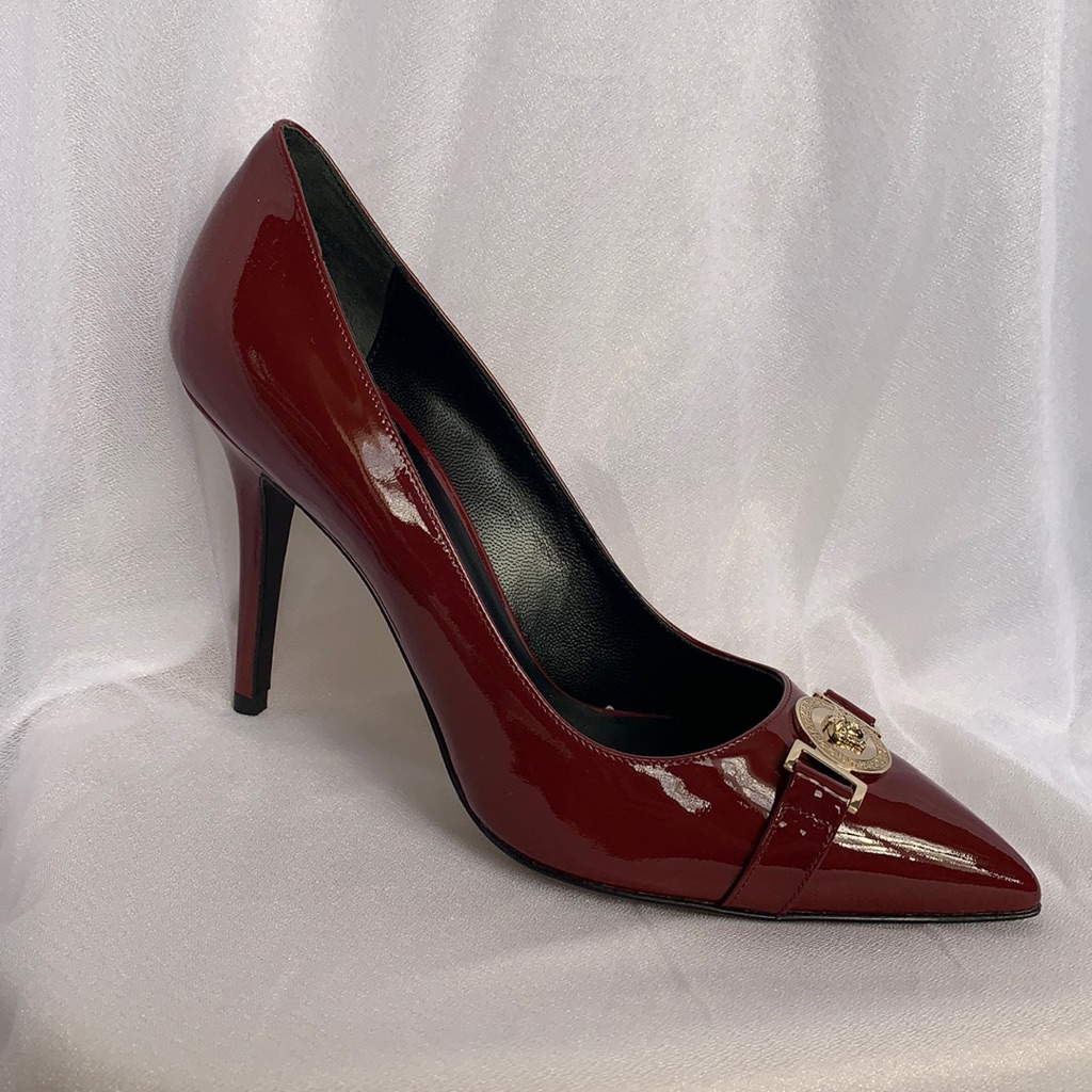 Versace Burgundy High Heels (38.5)